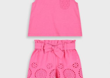 Σετ μπλούζα και σορτς για βρεφικό κορίτσι (3 - 18 μηνών) | ΦΡΑΟΥΛΑ - Energiers - 